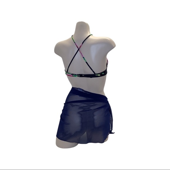 Zuliana Size Small Dark Blue Mesh Sarong Made in USA. New With Tags - Picture 3 of 3